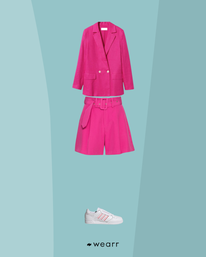 Outfit Urban – Blazer e Bermuda total pink